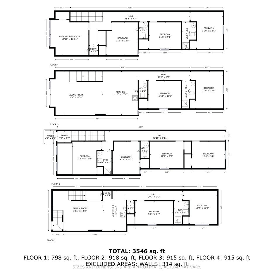 Co-living floor plan